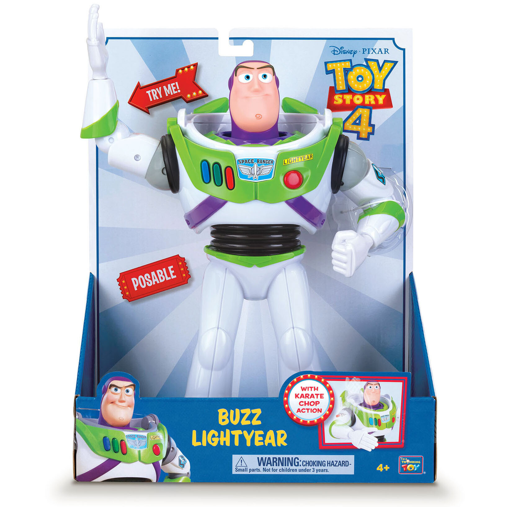 Disney Pixar Toy Story 4 Buzz Lightyear with Karate Chop Action –