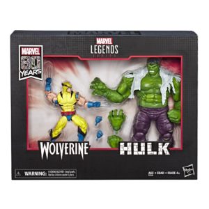 Marvel Legends Series 80th Anniversary Hulk and Wolverine Figure 2-Pack