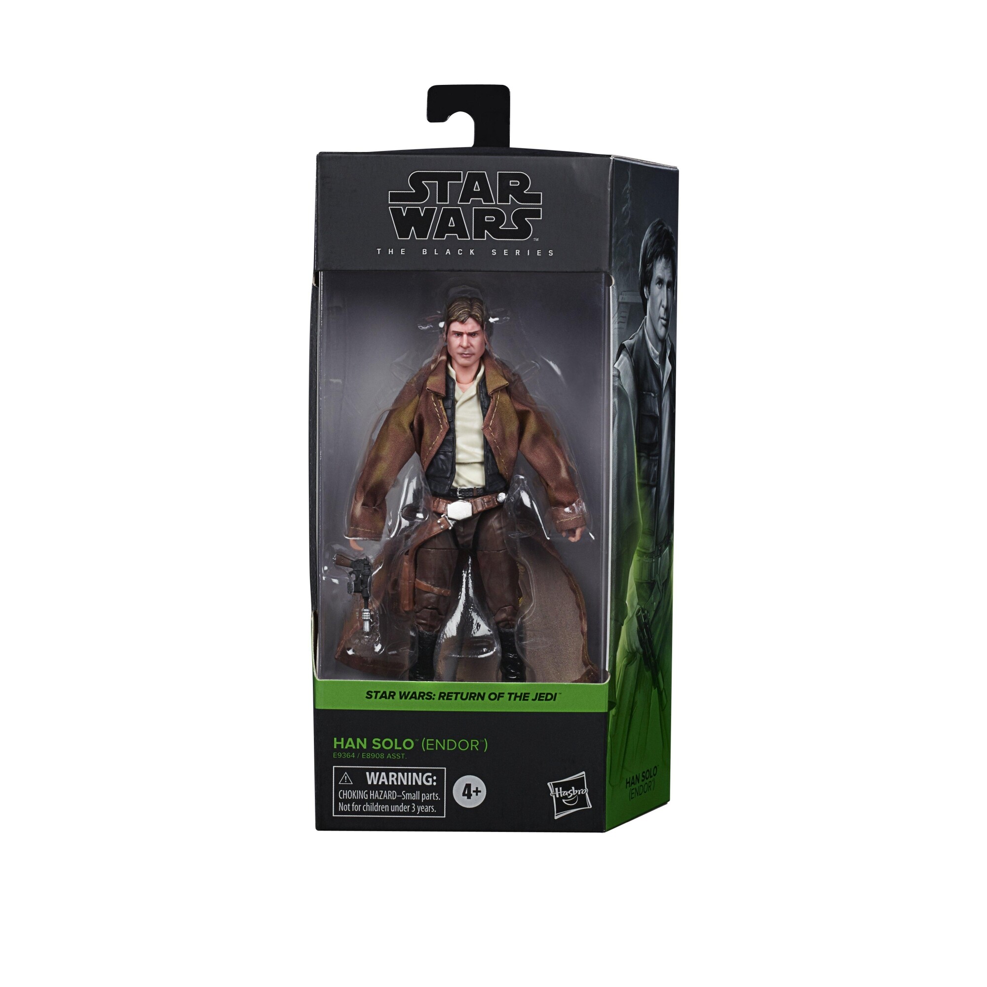 Star Wars Black Series Han Solo Trench Coat Figure Endor w/protector IN STOCK 