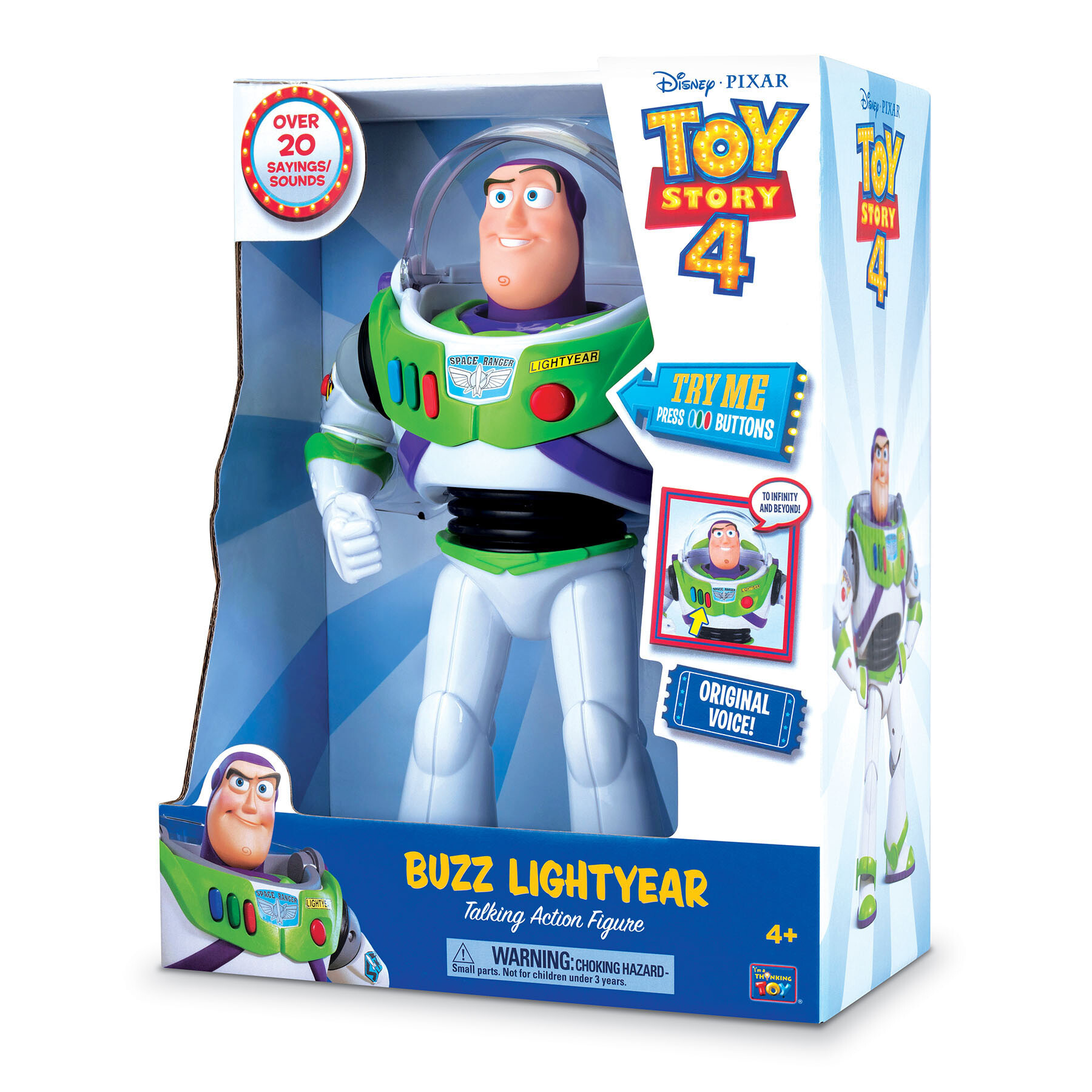 Disney Pixar Toy Story Buzz Lightyear and Emperor Zurg Talking Action  Figure Set, 2 Pieces